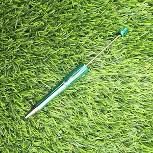 18 Character beaded plastic pen