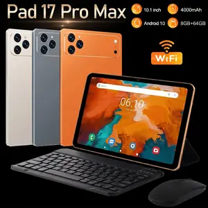 10.1 Inch Android Tablet PC, 4GB RAM, 64GB Storage, Keyboard, Case, Mouse, Dual Camera, Education Tablet with Iwawa Software, Android Learning Tablet