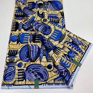 Authentic Grand Super wax 100%Cotton 6yards