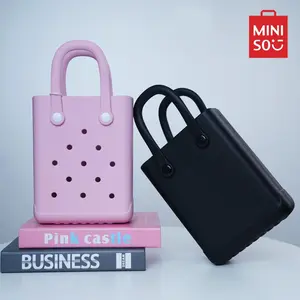 MINISO Classic & Basic Handheld Bag for Everyday Use, Travel, Snacks, and Small Essentials, Versatile, Stylish, Durable, Perfect for Summer Beach Fun
