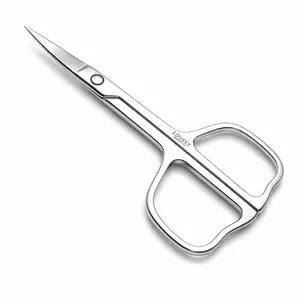 Lovely Goods Co. Stainless Steel Beauty Scissors for Eyebrows, Nose, Cuticles, and Pedicure, 3.5 Inch Curved Blade