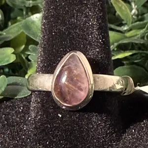 Super Seven Drop Sterling Ring Sz9