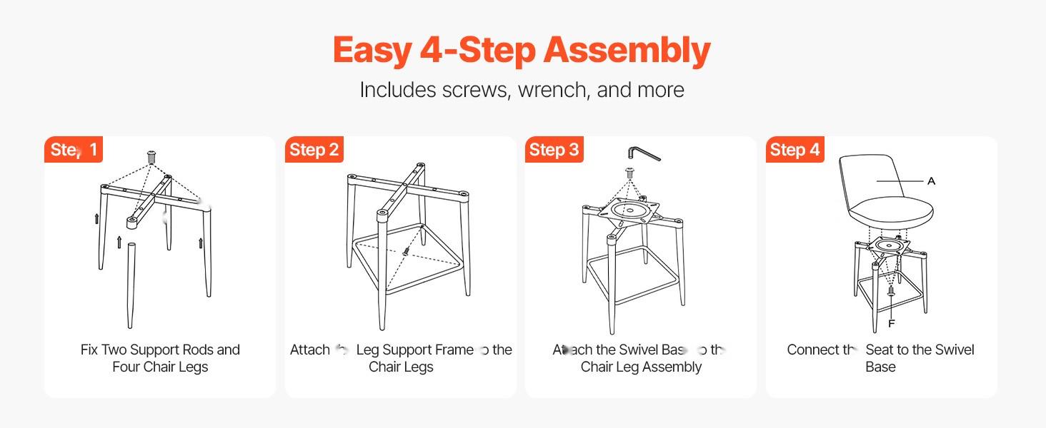 27 Inch Bar Stool Set Of 3, Modern Counter Height Swivel Kitchen Chairs, 360-Degree Rotation, Ergonomic Seat, Heavy Duty Steel Frame, Foam Padded Seat, Easy Assembly, Ideal For Home Bar, Kitchen Island, Breakfast Bar 27 Inch Bar Stool Set Of 3, Modern Counter Height Swivel Kitchen Chairs, 360-Degree Rotation, Ergonomic Seat, Heavy Duty Steel Frame, Foam Padded Seat, Easy Assembly, Ideal For Home Bar, Kitchen Island, Breakfast Bar