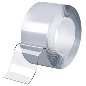 Double-Sided Strong Adhesive Tape, Multi-Purpose Removable No-Trace Glue, Carpet, Kitchen, LED Lights, Party Decor, 16.6 Feet