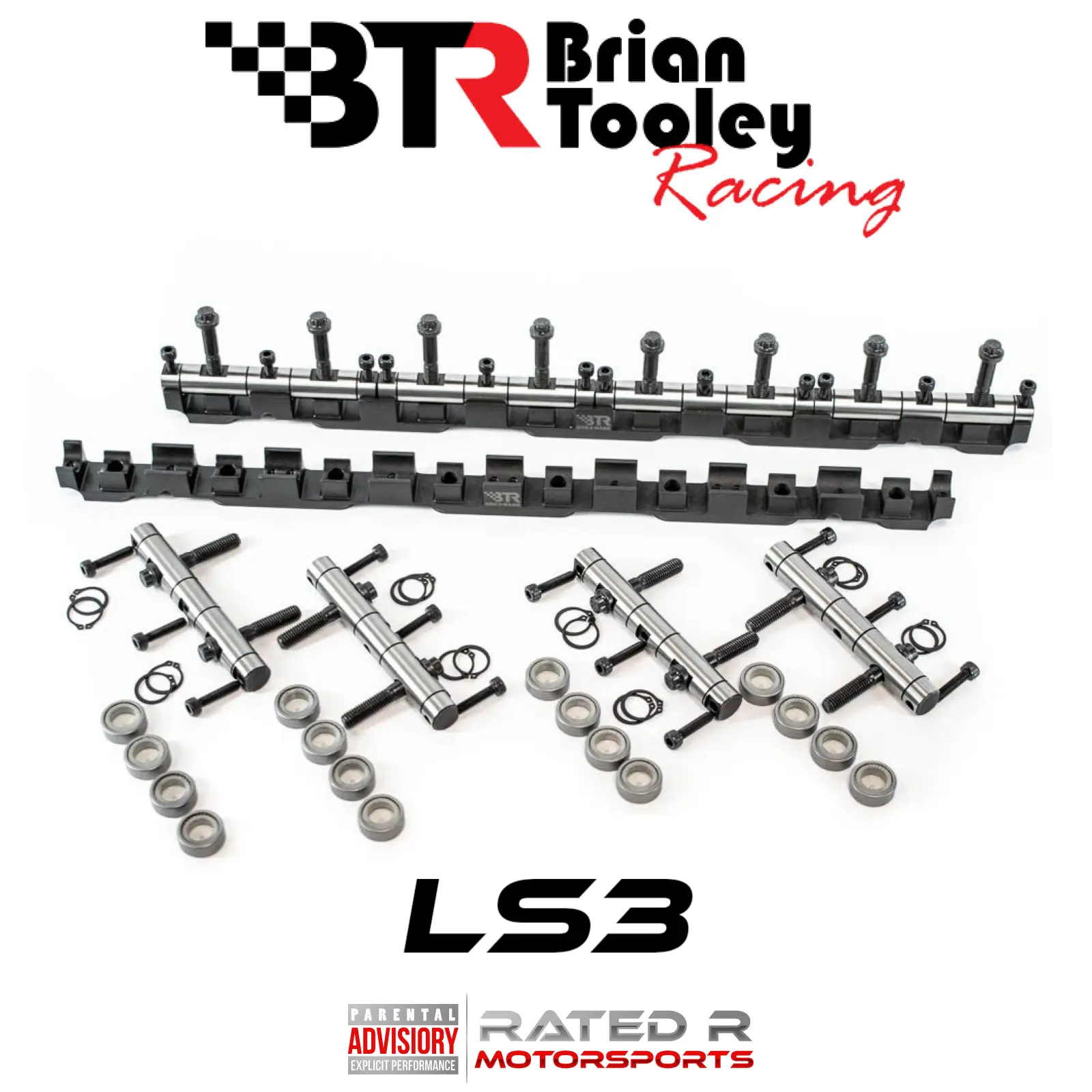 Brian Tooley Racing GM LS3 Shaft Mount Rocker Kit For OEM Rocker Arms