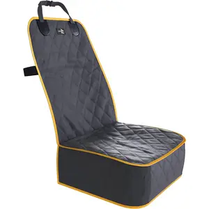 Active Pets Dog Car Seat Cover, Waterproof Front Seat Protector for SUV Truck Sedan, Pet Safety Travel Comfort System with Universal Fit, Orange Active Pets