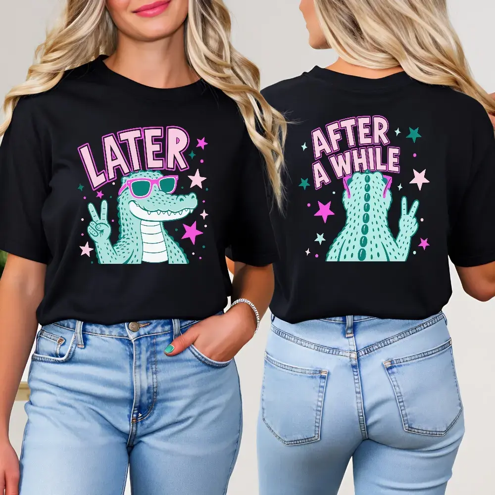 Later Alligator Shirt, After A While Crocodile, Funny Retro Gator Shirt, Cute Animal Shirts # Animal # TikTokMadeMeBuyIt # TikTokShop