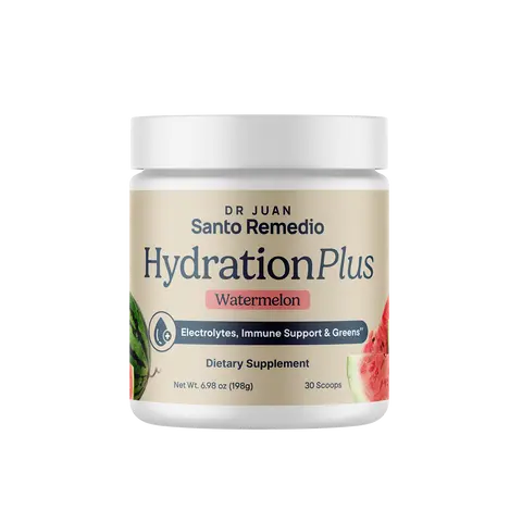 Hydration Plus, 6 Essential Electrolytes, Hydration Muscle Recovery & Immune System Support, Watermelon Flavor, 30 Servings, Natural