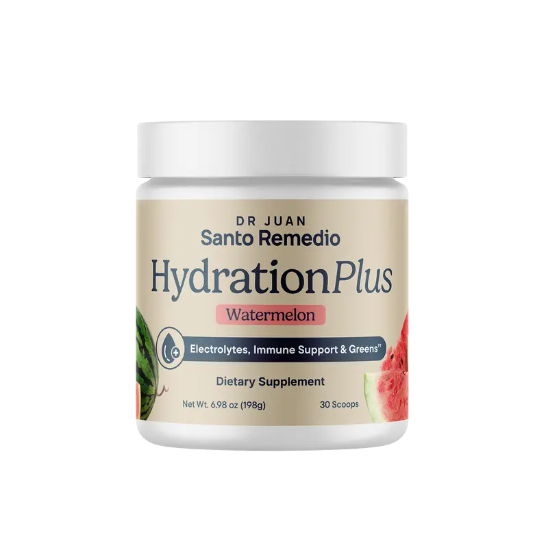 Hydration Plus, 6 Essential Electrolytes, Hydration Muscle Recovery & Immune System Support, Watermelon Flavor, 30 Servings, Natural
