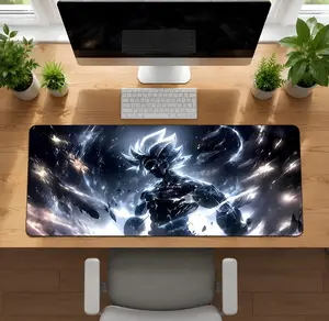 DragonS BallS Z Goku Ultra Instinct Mouse Pad | Large Non-Slip Anime Gaming Desk Mat | DBZ PC Keyboard Desk Mat