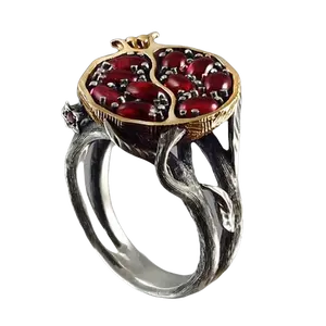 Pomegranate Ring Gemstone Jewelry
