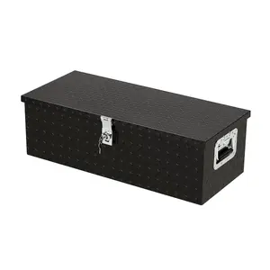 30 Inch Aluminum Truck Tool Box, Lockable Under Seat Storage Organizer, Heavy-Duty & Weatherproof Car Toolbox for Pickup, SUV, Van – Rust-Proof Design with Side Handle