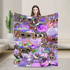 Bassie Dandys World Super Soft Throw Blanket for Camping Plush Bedding Flannel Bedspread Sofa Cover