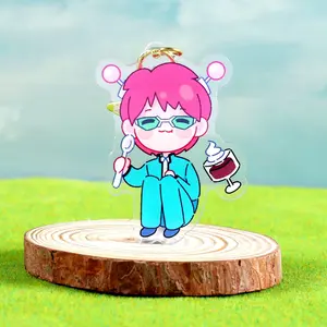 Saiki K Acrylic Keychain | Perfect for Backpacks, Keys and Gifts | High Quality and Customer Favorite Items