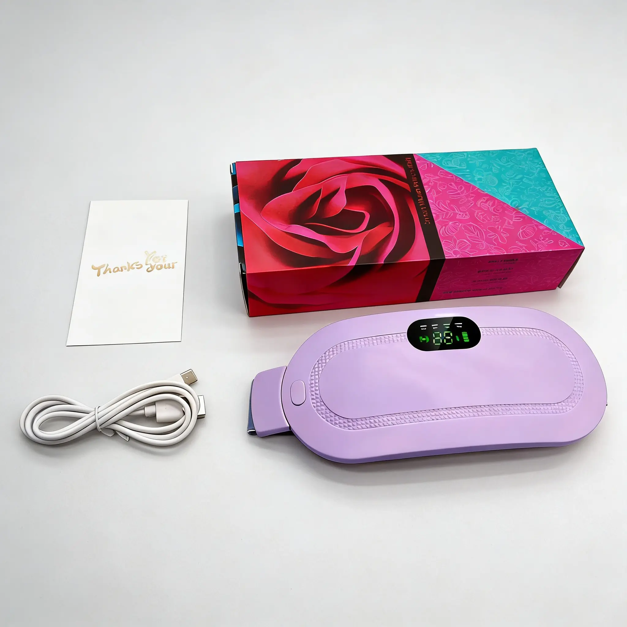Smart Warm Belt Gentle Style Multi-Location Heat Therapy Intelligent Temperature Control Adjustable Heating Temperature Suitable for Women Menstrual Care Period Heating Pad Daily Waist Abdomen Heating Heating Pad Heated Pad