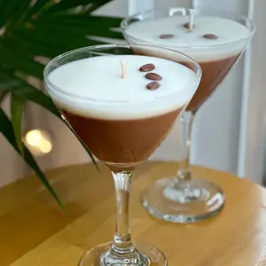 Gift Set Candles ! 2 pcs candles  Handmade Espresso Martini Soy Candle Set - Rich and Creamy Coffee Scent - Decor Cozy Scented Aroma