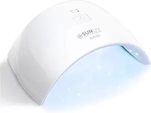 SUNUV SUN9C UV LED Nail Lamp - Portable 24W Nail Dryer for Gel Polish with Auto Sensor & 2 Timers - Sky Blue or Pink Professional Curing Light for Manicure & Pedicure