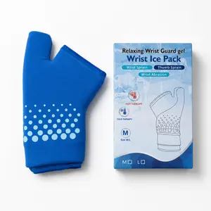 Wrist & Thumb Gel Ice Pack Wrap, Reusable Cold-Hot Compress for Carpal Tunnel Relief, Thick Gel Pack for Arthritis & Tendonitis, Unisex Sports Wrist Accessory