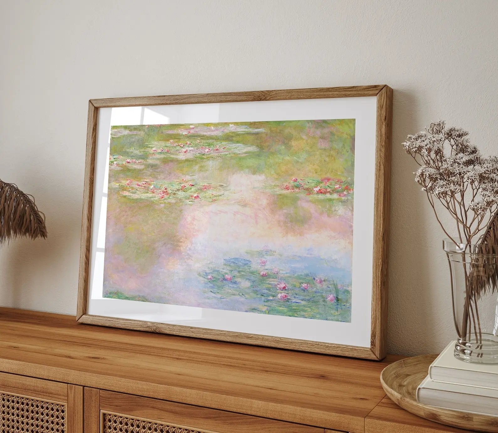 Claude Monet Water Lilies Print, Impressionist Landscape Wall Art