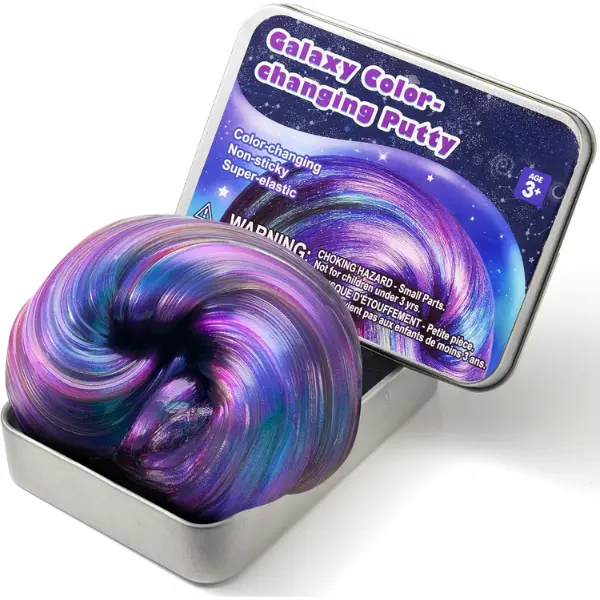 Cozy Winter Christmas Gift  Galaxy Color-Changing Putty, Slime for Kids 4.2oz, Therapy Putty, Fidget Toys Adults, Squishy Sensory Toys for Kids, Anxiety Stress Relief Gifts for Adults, Desk Fidgets, Halloween, Christmas