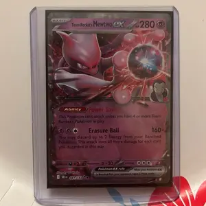 Team Rockets Mewtwo EX 81/182 Power Saves Erasure Ball 160+ Pokemon Trading Card Game