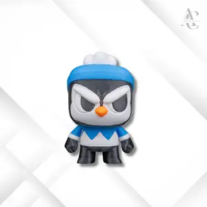 Anty Penguin-Christmas Edition Snow Penguin Keychain Kawaii Festive Holiday Gift for Friends and Family Winter Penguin Charm