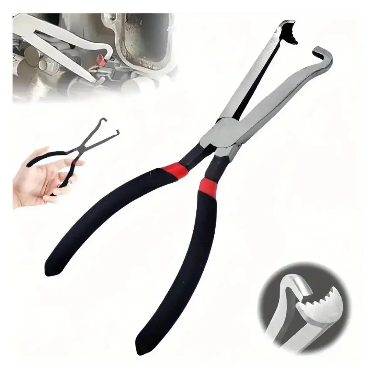 Electrical Disconnect Pliers 37960 Automotive Electrical Connector Disconnect Pliers Long Spark Plug Disassembly Pliers Tear Down Air Flow Sensors Fuel Injectors
