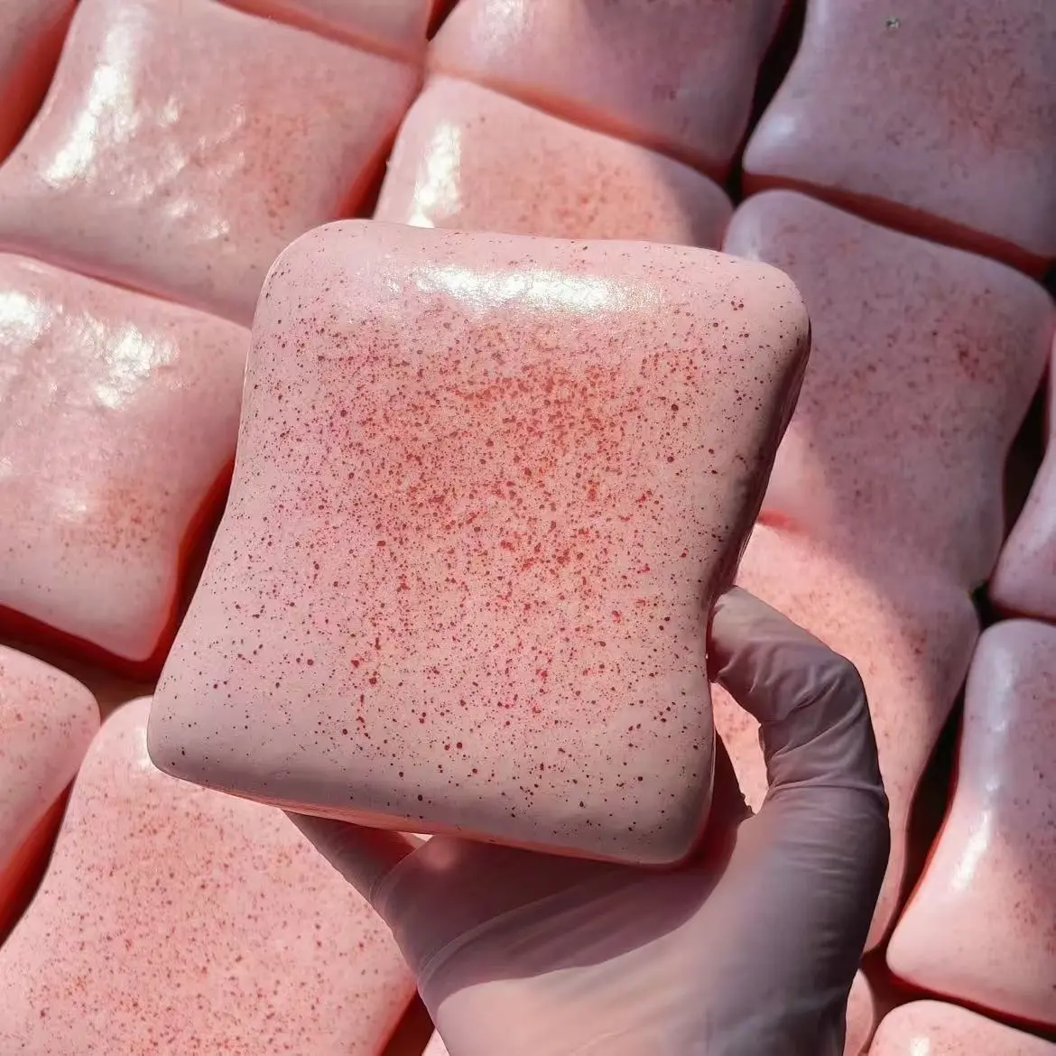 Strawberry Milk Toast  Stress Relieving Toy with Sticky, Moist, Soft and Slow Bouncing Foods,Summervibes