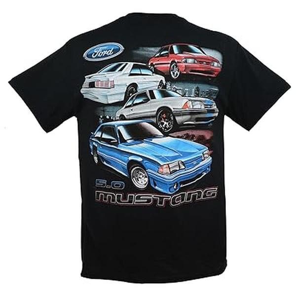 1979 to 1993 Ford Mustang Fox Body 5.0 T-Shirt Mens Tee Classic Car Collection - LORA ATCHER