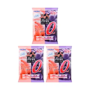 3 Pack ORIHIRO Konjac Jelly Peach & Grape Flavor - Japanese Fruit Jelly Snack, 0 Fat Low Calorie High Fiber, 7.61 oz Each