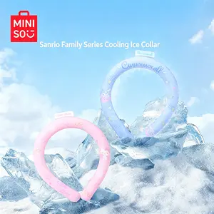 MINISO Hello Kitty Cinnamoroll Portable Cooling Neck Ring Instant Cold Sensation Summer Outdoor Heat Relief Neck Wrap Lightweight Comfortable Wearable Cooling Collar For Sports Camping Daily Wear Beat The Heat Refresh Body Temperature Cooling Accessory
