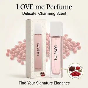 LOVE ME Women's Eau de Parfum 100ml | A sweet, berry-and-pepper scent that captivates men | Long-lasting fragrance that mimics natural body scent | Minimalist pink-toned bottle in a gift set | The perfect fragrance for work, commuting, and dates