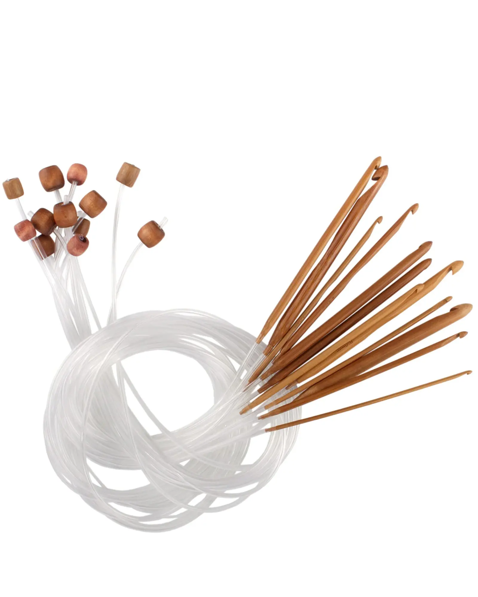 12pc Circular Bamboo Crochet Hook Sets
