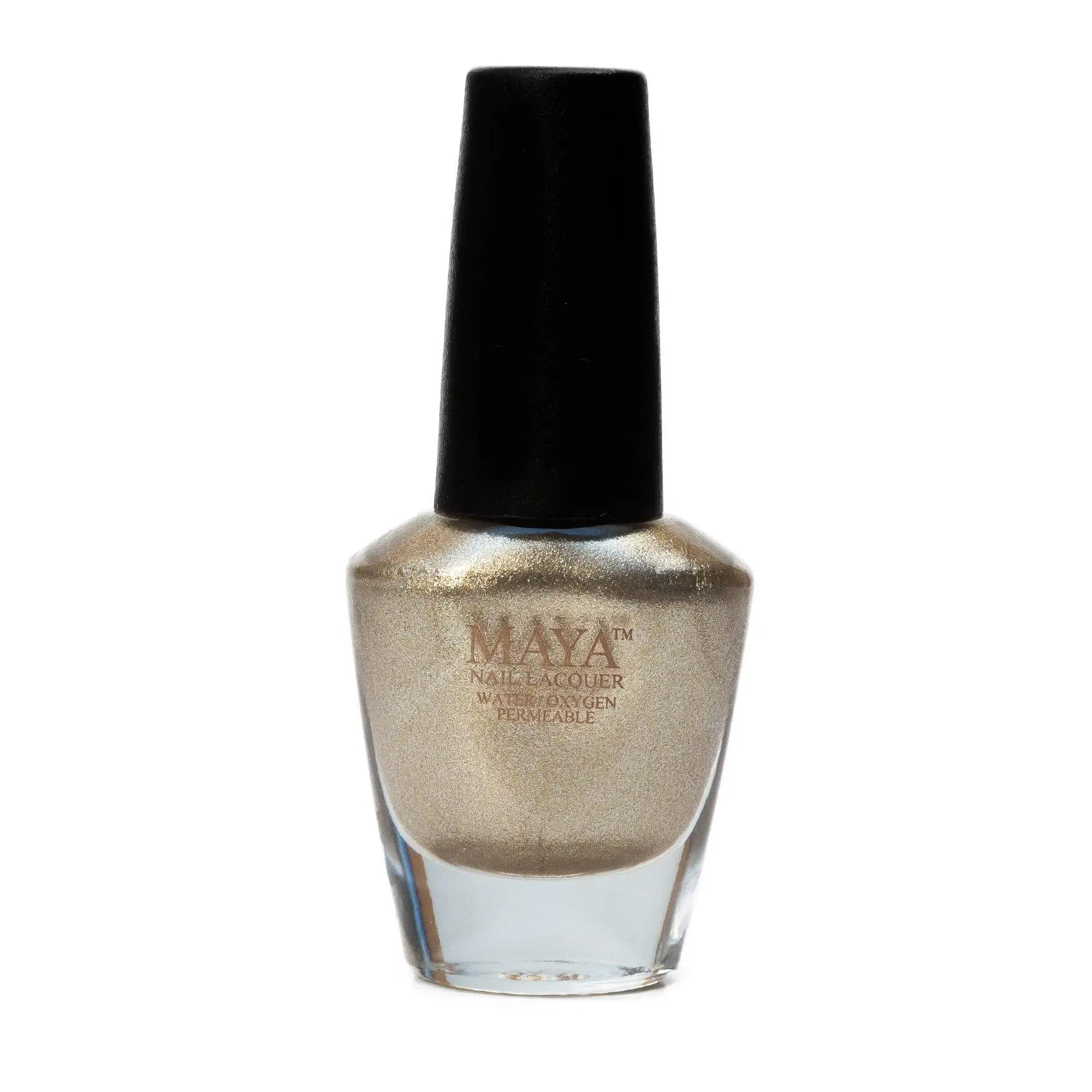 Maya Gold Digger Metallic Nail Polish - 11.8ml, Breathable & Wudu Friendly, Halal Certified, 9-Free Formula, Full Opacity Finish