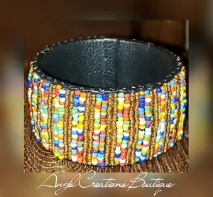 Beaded Leather Bracelet