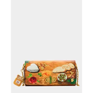 Betsey Johnson KITSCH CHAR-CUTE-ERIE WALLET ON CHAIN MULTI