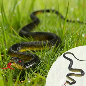 Rubber toy garden prank children's gift realistic soft snake Lifelike Design party props and supplies