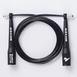 Elite Jumps Boxer 3.0 Skipping Rope - Fitness Equipment with Smooth-Action Polymer Handles, Ergonomic Sweat-Secure Grip, 5mm Adjustable Tangle-Free 10ft PVC Cord for Cardio Training, Easy Adjustments & Consistent Practice