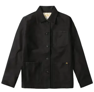 Moleskin Work Jacket in Black, from Le Mont Saint Michel