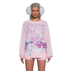 Paws And Surprises Intarsia Sweater