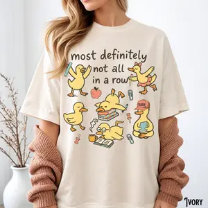 Funny Teacher Shirt, Ducks In A Row T-Shirt, Comfort Colors Teach Tee, Back To School, Humorous Chaos, Team, Appreciation, Gift for Teacher