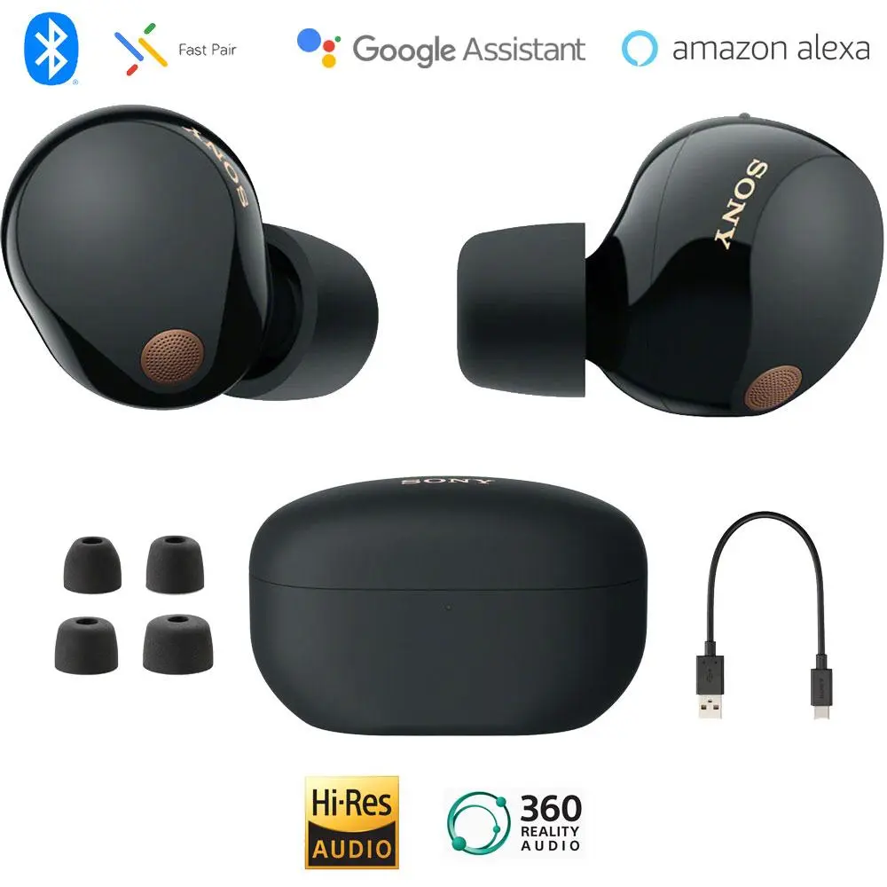 Sony WF-1000XM5 Truly Wireless Earbuds with Industry-Leading Noise Canceling (Black)