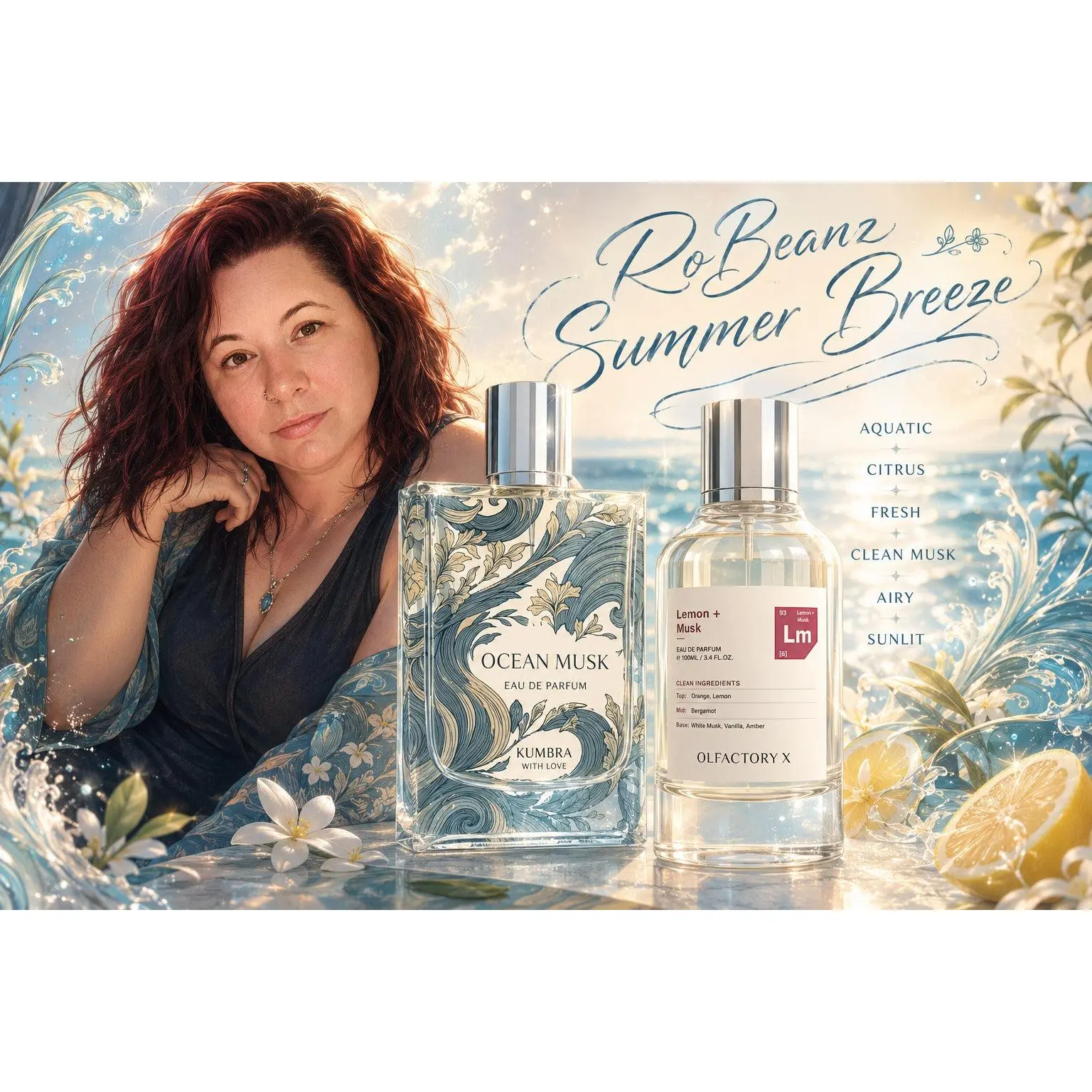 ROBEAN'S SUMMER BREEZE BUNDLE Ocean Musk and Lemon + Musk