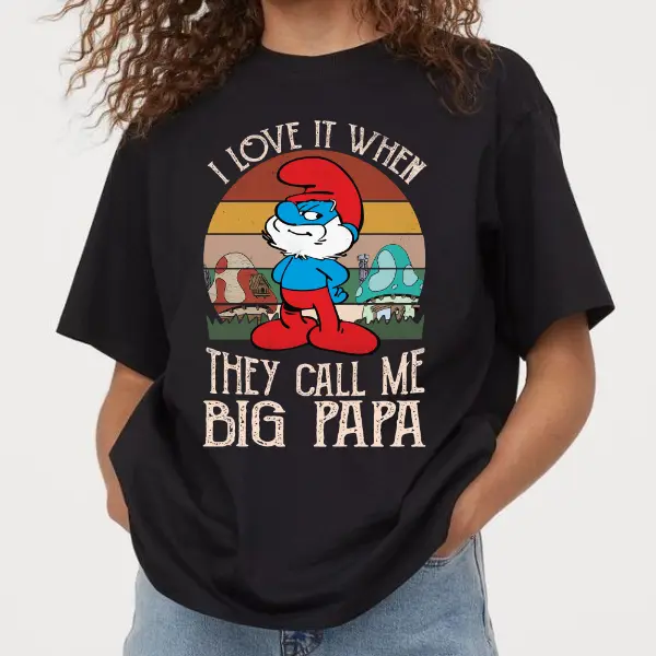 Big Papa Shirt, Smurfs Family, The Smurfs Movie, Funny Quotes Sweatshirt Hoodie