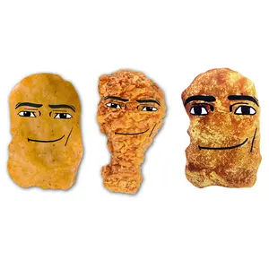 dino Nugget Gagadigadagadi Plush Toy Doll Soft Chicken Nuggets Pillow for Chirdren Birthday Gifts Creative Room Decoration Stuffed Animal Dinosaur