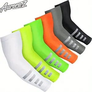 4 Paia Manicotti Braccio Raffreddanti con Protezione Solare UV UPF 50+ | CiclismoTok OutdoorTok EstateTok Traspiranti Elastici Unisex con Strisce Riflettenti | per Ciclismo Corsa Notturna Trekking Escursionismo Estivi