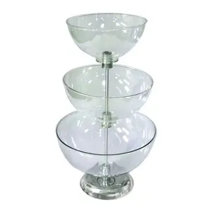 Azar Displays Three-Tier 10", 12" & 14" Bowl Counter Display
