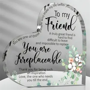 1pc, Friends Gifts For Women Friendship Bestie Gifts For Woman BestSunflower Flower Gift Unbiological Sister Gift Christmas Birthday GiftThank You Gift For Women Acrylic Friendship, Best Halloween, Thanksgiving, Christmas Gifts