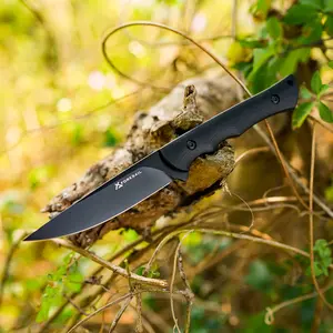 Fixed Blade Knife,3.86inch DC53 Steel Blade and G10 Handle,with Kydex Sheath,Fixed Blade EDC  Outdoor