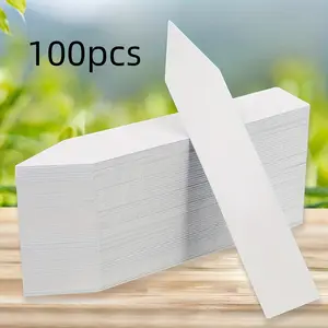 100pcs Waterproof Plant Tags, Durable Garden Labels for Stakes and Pots, Reusable Outdoor Hanging Signs, Gardening Essentials